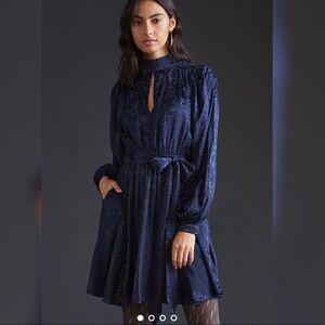 Anthropologie - Jacquard Mini In Maize Casual Dress